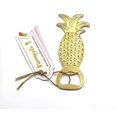thumbnail image 3 of Abridor de botellas con forma de piña dorada para recuerdo de boda, juego de 20, 3 of 7