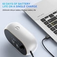 thumbnail image 4 of Wall-mounted Automatic Soap Dispenser, Electric Soap Dispenser Machine, Rechargeable with Temperature Display, Suitable for Children and Adults (White), 4 of 5