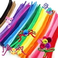 thumbnail image 4 of LYU 1 Set Pipe Cleaners Soft Touch Super Dense Plush Handmade Various Shape DIY Fluffy Non-shedding Flower Miniature Model Craft Material Chenille Stem With Cartoon Eyes, 4 of 8