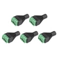 thumbnail image 4 of 5Pcs 3.5mm Stereo Audio Female to AV 3-Screw Terminal Female Connector for CCTV, 4 of 4