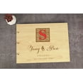 thumbnail image 5 of Darling Souvenir Personalized Engraved Laser Cut Wedding Guest Book Wooden Cover Sign-in Book Registry Guestbook Scrapbook-BR, 5 of 5