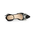 thumbnail image 4 of BLISSFUL STEP Women's Rhiness Bow Ankle Strap Stiletto Heel Pumps, 4 of 7