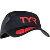 TYR Competitor Running Cap: Black/Red One Size