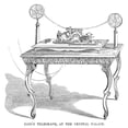 thumbnail image 2 of Telegraph 1854. Nbain'S Telegraph Exhibited At The Crystal Palace London England. Wood Engraving 1854. Print by, 2 of 4