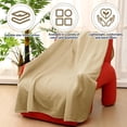 thumbnail image 4 of 24 Pcs Fleece Throw Blankets Bulk 50 x 60 in Outdoor Wedding Guest Gifts Soft Lightweight Sleepover Party Lap Blankets Pet Sofa Couch Home Office Donation Homeless (Khaki), 4 of 12