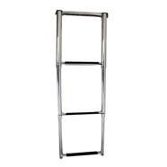 Garelick Telescoping Transom Ladder - 3-Step Stainless Steel Boat Ladder, 400 Lb Capacity
