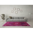 thumbnail image 3 of Ahgly Company Indoor Square Persian Pink Traditional Area Rugs, 6' Square, 3 of 4