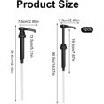 thumbnail image 5 of Coffee Syrup Pump Black 6 Pcs Reusable Pump Bottle Dispenser Fits Most 750ml Syrup Dispenser for Home Drink House Bar Coffee, 5 of 5
