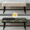 thumbnail image 5 of Jiueut American Flag Green Camo Print Bench Covers, Dustproof Bench Seat Protection Chair Seat Decoration Washable Rectangle Chair Slipcover with Elastic Band for Kitchen Home Hotel, 5 of 7
