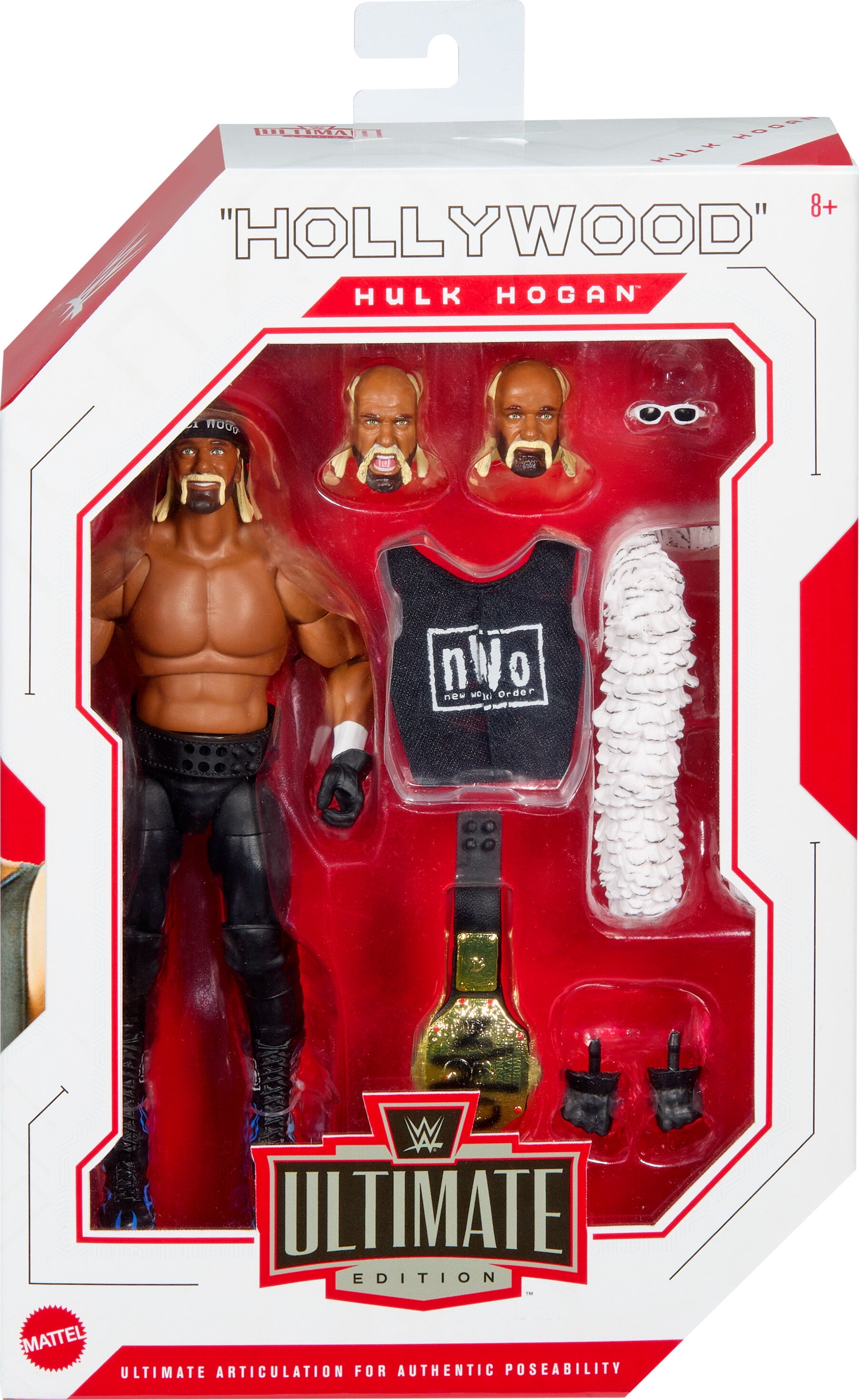 WWE Ultimate Edition “Hollywood” Hulk Hogan Action Figure & Accessories Set, 6-inch Collectible