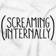 thumbnail image 2 of Funny Screaming Internally Sarcastic Men's Graphic T Shirt Tees Brisco Brands M, 2 of 6