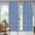 thumbnail image 5 of Outdoor Curtains for Patio Waterproof, Blue Pattern Outdoor Privacy Panels Grommet, Vintage Abstract Minimalist Art Blackout Outside Curtains for Porch/Cabana/Pergola/Gazebo 54"x84", 1 Panel, 5 of 8