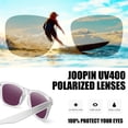 thumbnail image 3 of Gafas de sol Joopin de gran tamaño, cuadradas, polarizadas, con lente verde UV400, 3 of 6