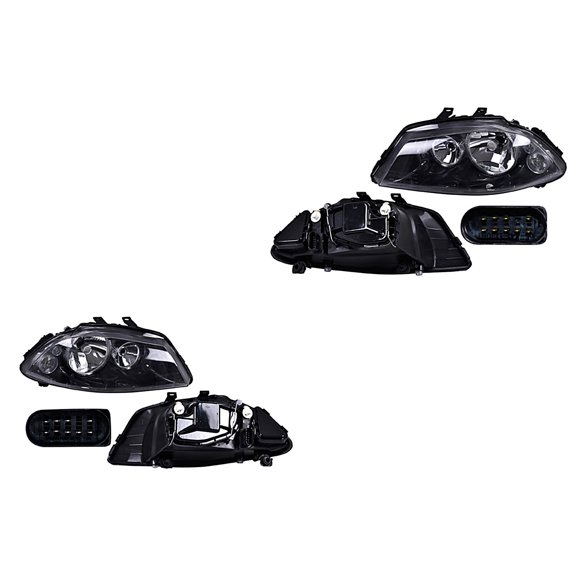 Par de Faros Cordoba 2003 A 2009 Seat Eléctrico P/Halog DEPO