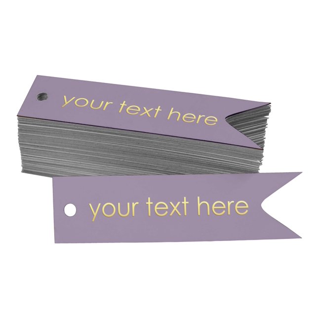 Darling Souvenir Your Text Here Party Bottle Tag Real Gold Foil Personalized Favor Hang Tags Pack Of 50