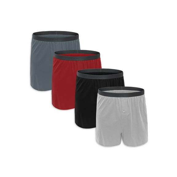Fruit of the Loom Premium Men's Knit Boxers, 4-Pack