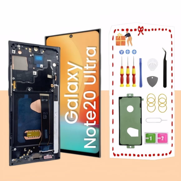 Pantalla OLED de reemplazo LNONLS Galaxy Note20 Ultra 5G Negro