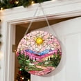 thumbnail image 4 of QTOCIO Patterned Colorful Garden Disc Acrylic Pendant With Iron Chain, 4 of 4