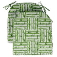 thumbnail image 1 of Vargottam Chaise à Manger Sans Glissement en Forme de Coussin Imprimé Intérieur / Extérieurpadshome Décor Réversible & Machine Lavable DiningChairPad avec Attaches Chaîne - Ensemble de 2 Poires Vert, 1 of 8