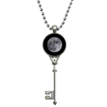 thumbnail image 1 of Big Moon oscuro cielo de la noche Colgante Collar Vintage Llavero Plata Joyas Unbranded M, 1 of 3