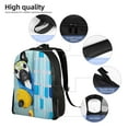 thumbnail image 5 of Geaub french bulldog dog in a bathtub ultimate comfort and style: the perfect compact backpack for college, commute, travel, and everyday use, 5 of 8