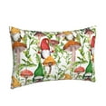 thumbnail image 2 of Daiia Mushrooms Gnomes Bedding Waterproof Pillow Protector Zippered Queen – Bed Bug Proof Pillow Encasement-16"x24", 2 of 9