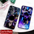 thumbnail image 4 of Funda de Anime para iPhone de Apple, cubierta suave negra, Solo nivelación, 15, 14, 13, 12, 11, Mini, XS, XR, X, 6S, 6 Pro, Max Plus, 4 of 5