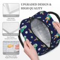 thumbnail image 3 of Fotbe Astronaut Dinosaur Bolsa de Almuerzo con Estampado, Lonchera Aislada, Contenedor de Comida Reutilizable Tipo Cooler a Prueba de Fugas, 3 of 6