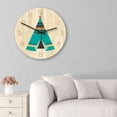 thumbnail image 4 of Xihbxyly Almacén de Liquidación Reloj Decorativo para Sala de Estar, Acrílico, Lindo, Indio, con Animales., 4 of 7