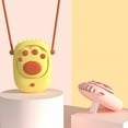 thumbnail image 3 of Fairnull Handheld Fan Cats Claw Shape Portable 3 Wind Speeds Mini Hanging Neck Fan for Outdoor, 3 of 8