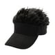 thumbnail image 4 of Gorra con visera con pelo falso Yinane Gorra Negra Cabello Negro, 4 of 8