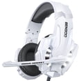 thumbnail image 1 of Bengoo Pro Gaming Auriculares Para Ps4 Ps5 Pc Xbox One Controlador Cancelación De Ruido Auriculares Over Ear Con Micrófono Luz Led Bajo Envolvente Orejeras De Memoria Suave Para Laptop Mac - Blanco, 1 of 5