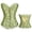 Green, variant on Renaissance Corset Top for Women, Bustier Shapewear Lingerie, Lace Up Pirate Corset Tops, Lace Waist Push Up Bodysuit, Gothic Western Bustier Shirts, Halloween Costume, Green XS