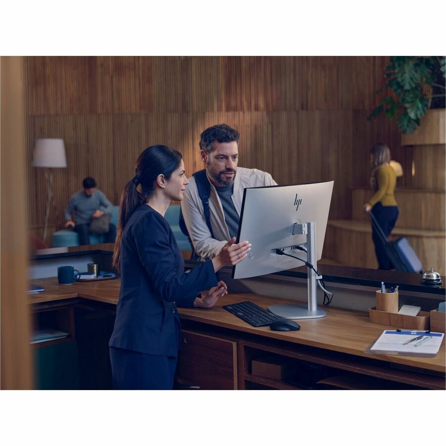 HP EliteStudio 8 AiO G1i All-in-One Computer - Intel Core Ultra 7 265 - vPro Technology - 16 GB - 512 GB SSD - 23.8" Full HD Touchscreen - Desktop - Pike Silver - Intel Q870 Chip - 1920 x 1080 - Wi...