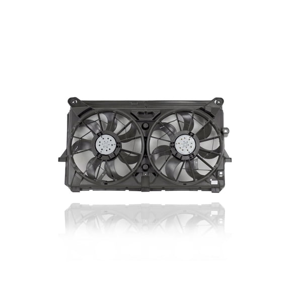Dual Radiator and Condenser Fan Assembly - Pacific Best Inc. Fit/For GM3115210 07-10 Chevrolet Silverado/GMC Sierra 1500 4.3L 6Cy, 07-13 Avalanche/Cadillac Escalade EXT 6.2L - 15780796