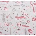thumbnail image 2 of Bacati - Baseball Red/Gray Boys Muslin Quilted Changing Pad Cover, 2 of 2