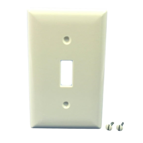 Pass & Seymour Lt Almond 1-Gang Toggle Switch Cover Wallplate Switchplate SP1-LA