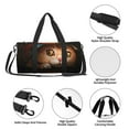 thumbnail image 4 of Kdxio Animal Cat Pattern Large Capacity Round Travel Bag Foldable Canvas Carryall Overnight Weekender Duffel Lightweight Sports Gym Tote, 4 of 6