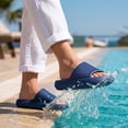 thumbnail image 5 of Ecetana Pillow Slippers for Women Non Slip Shower Slides Bathroom Sandals, 5 of 5