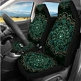 thumbnail image 2 of Uorisanigo Mandala Flower 14 Pack Car Accessories Set with Cars Seat Covers Auto Steering Wheel Accessories and Seat Belt Pads Cars Headrest Cover Armrest Cover Soft Fashion Fit for Car SUV, 2 of 6