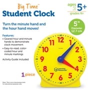 Learning Resources Big Time Student Clock, Teaching & Demonstration Clock Ages 5 and Up