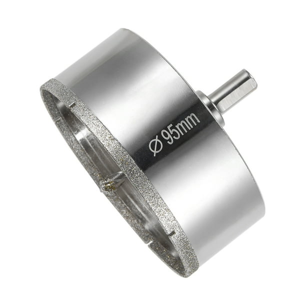 Diamond Drill Bit 95mm Glass Hole Saws Core Drill Bit with Center Pilot Bit for Glass Ceramics