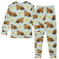 thumbnail image 2 of joogoo Groundhog Dog Stars 2 Piece Long Sleeve Tee and Pants Cotton Pajama Set 4T, 2 of 7