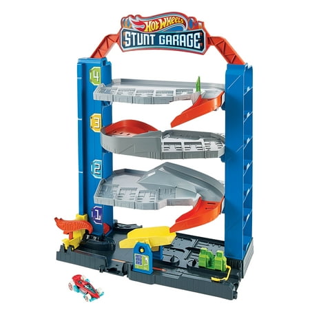 Hot Wheels City Stunt Garage Play Set Gift Idea for Ages 3 to 8