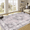Pink, variant on Washable Area Rugs for Living Room, Vintage Medallion Floor Carpet with Non-Slip Backing, Low Pile Floor Mat for Home Office Bedroom Dining
