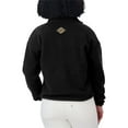 thumbnail image 5 of Women's WEAR by Erin Andrews Black New Orleans Saints Polar Fleece Half-Zip Jacket, 5 of 5