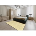 thumbnail image 4 of Ahgly Company Indoor Round Abstract Mustard Yellow Abstract Area Rugs, 8' Round, 4 of 6