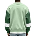thumbnail image 3 of qafoshin Mens Color Block Crew Neck Long Sleeve Pullover Tops, Fashion Basic Regular Fit Casual Sweatshirts, 3 of 5
