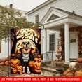 thumbnail image 4 of 1 PC, 2D Flat/ Garden flag, dark and oppressive design pattern, 18x12 inches (45x30cm), fashionable 2D pattern, autumn Thanksgiving, Halloween garden flag, home, outdoor, courtyard, lawn, garden, hol, 4 of 5