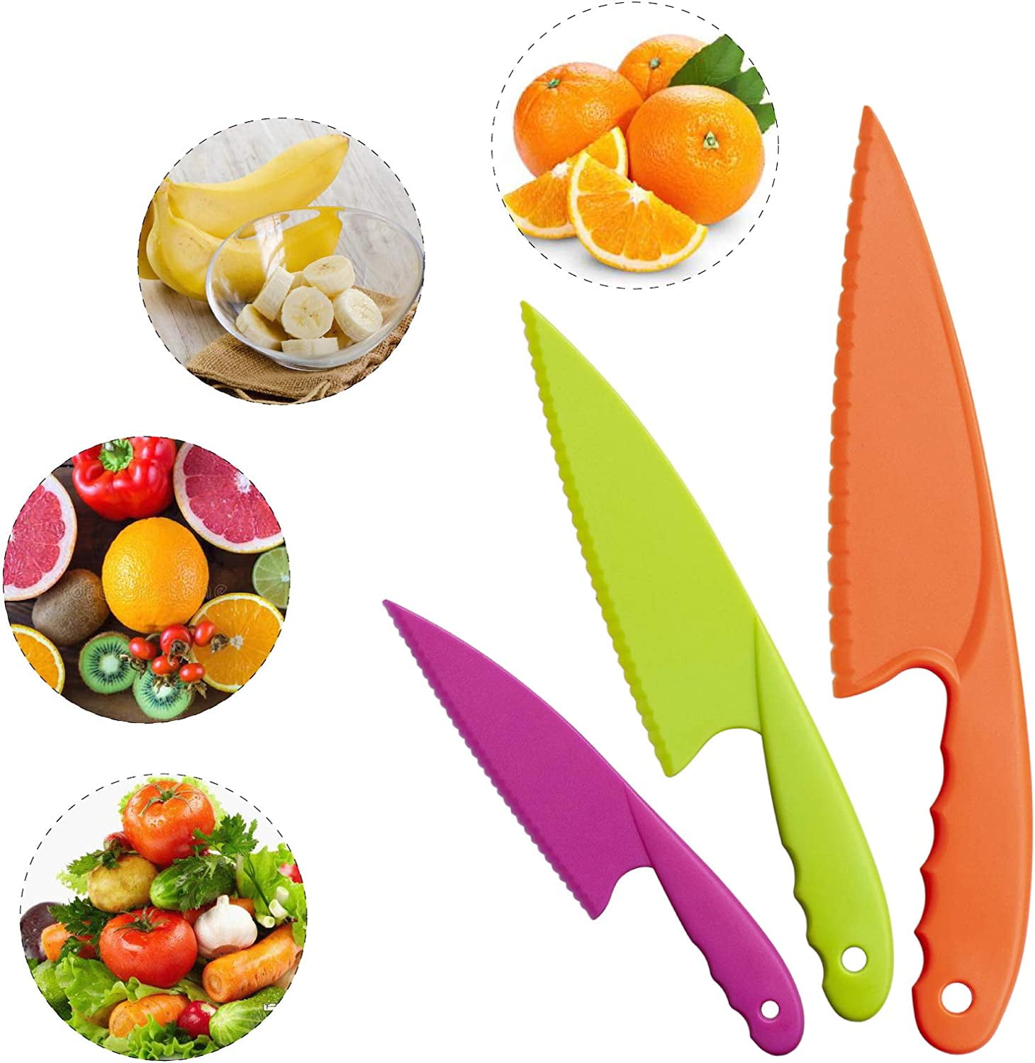 Professional Nylon Knife for Nonstick Pans, Kitchen Knife Safe for Kids,  Nonstick Knife Heat-resistant Best for Cutting Brownies, Cakes, Bread